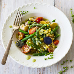End of summer salad - Recipe photo by sallypv