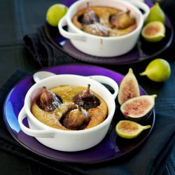 Fig Clafoutis - Recipe photo by Diva Eats World
