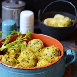 Artichoke Bottoms Filled With Carp - Recipe photo by foodwanderings