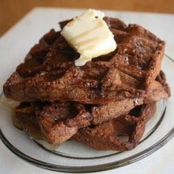 Brownie Waffles - Recipe photo by boyandtherabbit