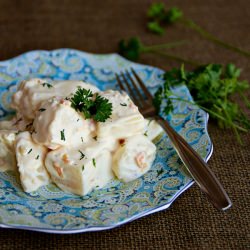 Potatoes In Alfredo Sauce - Recipe photo by NatashasKitchen.com