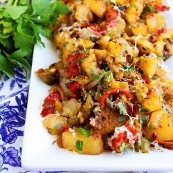 Potato Hash w/ Bell Peppers - Recipe photo by Comfort of Cooking