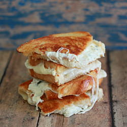 White Pizza Grilled Cheese - Recipe photo by Kitchen Treaty
