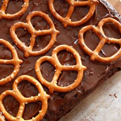 Nutella Pretzel Brownies - Recipe photo by LemonDrop