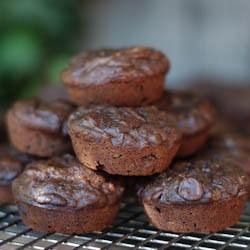 Chocolate & Zucchini mini muffins - Recipe photo by chezchloe