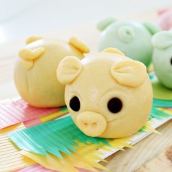 Handmade Snowskin Piggy - Recipe photo by Anncoo