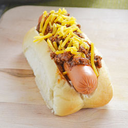 Cincinnati Chili Dogs - Recipe photo by Behind the Bites
