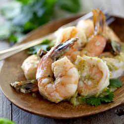 Tomatillo Shrimp - Recipe photo by FoodieCrush
