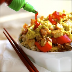 Coconut Ginger Tofu with Rice - Recipe photo by NamelyMarly