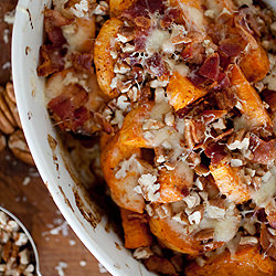 Spicy Sweet Potato Gratin - Recipe photo by TheMeaningofPie