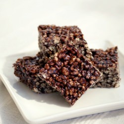 Chocolate PB Rice Crispy Treats - Recipe photo by SouthernInLaw