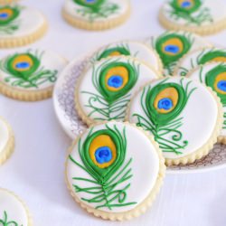 Peacock Feather Cookies - Recipe photo by Hanielas