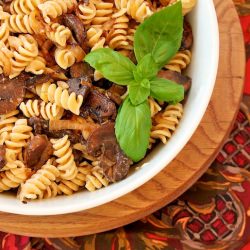Pasta with Balsamic Vinegar - Recipe photo by OurFamilyEats