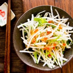 Daikon Salad with Plum Dressing - Recipe photo by Just One Cookbook