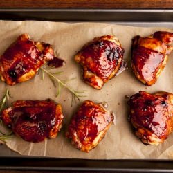 Pomegranate Glazed Chicken - Recipe photo by CookForYourLife