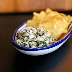 Mushroom, Jalapeño, Cilantro Salsa - Recipe photo by Delectable Musings