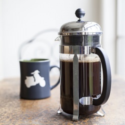 Brewing Coffee with a French Press - Recipe photo by offbeatandinspiredblog