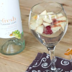 Sparkling Fall Sangria - Recipe photo by dinnersdishesanddesserts