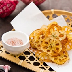 Renkon Chips - Recipe photo by Just One Cookbook