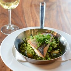 Red Drum & Green Risotto - Recipe photo by foodwanderings