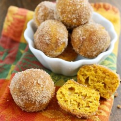 Baked Pumpkin Donut Holes - Recipe photo by Comfort of Cooking