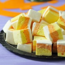Candy Corn Marshmallows - Recipe photo by Hanielas