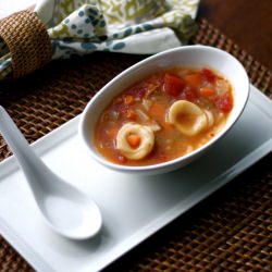 Bacon & Radish Chicken Noodle Soup - Recipe photo by The Realistic Housewife