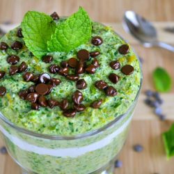Mint Chocolate Chip Parfait - Recipe photo by Kiss My Broccoli