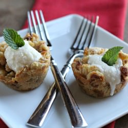 Miniature Bread Puddings - Recipe photo by myadventuresinthecountry