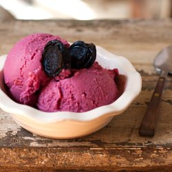 Plum Sherbet - Recipe photo by Cooking with Michele
