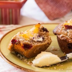 Blueberry Peach Coconut Muffins - Recipe photo by mhchipmunk