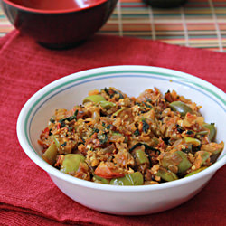 Minty Eggplant w/ Peanuts - Recipe photo by Aromatic Cooking