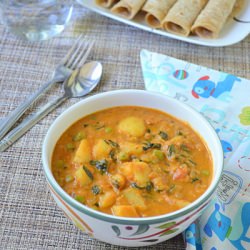 Aloo Methi Mutter Curry - Recipe photo by Sangeetha