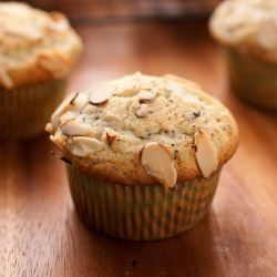 Almond Poppy Seed Muffins - Recipe photo by cooking classy