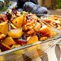 Autumn Fruit Salad with Plums - Recipe photo by ourapronstrings