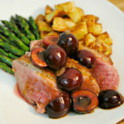 Roasted Duck with Cherry Demi Glace - Recipe photo by J1083
