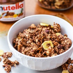 Nutella Banana Granola - Recipe photo by sallysbakingaddiction