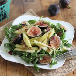 Warm Apple & Fig Salad - Recipe photo by Running to the Kitchen