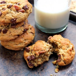 Double-Chocolate Chip Cookies - Recipe photo by smallkitchenchronicles