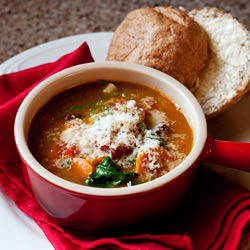 Pressure Cooker Minestrone Soup - Recipe photo by PressureCookingToday