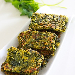Kothimbir Vadi - Recipe photo by cravecookclick