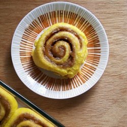 Pumpkin Cinnamon Streusel Buns - Recipe photo by bakingwithblondie