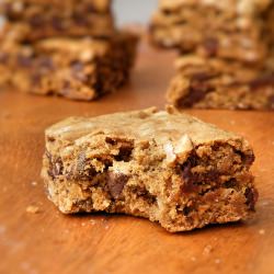 Chocolate Chip Coconut Blondies - Recipe photo by vittlesandbits