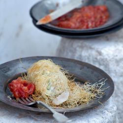 Kadaifi Pastry Stuffed Rolls - Recipe photo by olibiakos