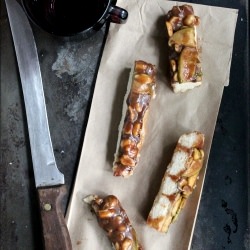 Taffy Apple Shortbread Bars - Recipe photo by diethood