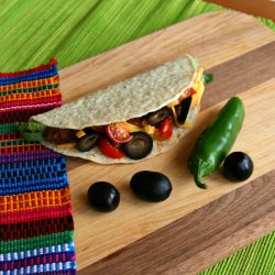 Lentil Tacos w/ Sliced Olives - Recipe photo by Shockinglydelicious