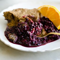 Vegan Elderberry Cobbler - Recipe photo by Mary from Sweet Roots