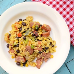 Sausage with Yellow Rice - Recipe photo by craftymom