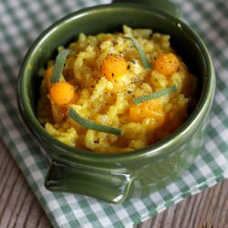 Pumpkin Saffron Risotto and Sage - Recipe photo by ficoeuva