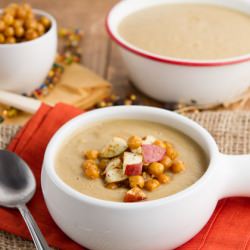 Curried Cauliflower & Apple Soup - Recipe photo by HealthfulPursuit